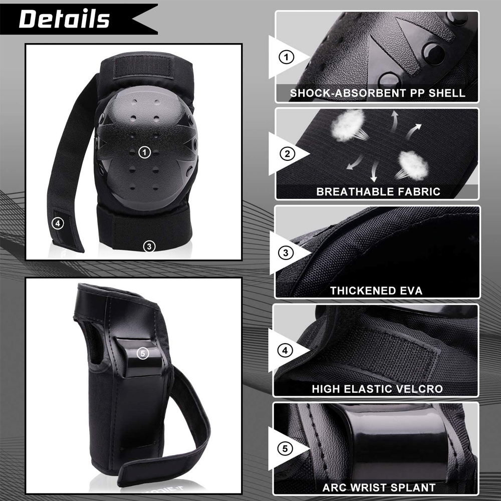Set di ginocchiere protettive  - Youth Cycling Gear recensione e prezzo